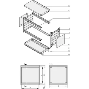 Rack accessory SCHROFF RATIOPAC AIR 19" 3/4U 84HP 315D