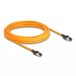 Сетевой кабель DeLOCK RJ45 USB Type-C Cat.6A 7.5м Оранжевый