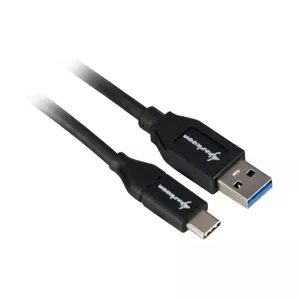USB 3.1 A‑C cable Sharkoon 1 m, black, USB‑A to USB‑C, USB 3.1 Gen 1 data transfer