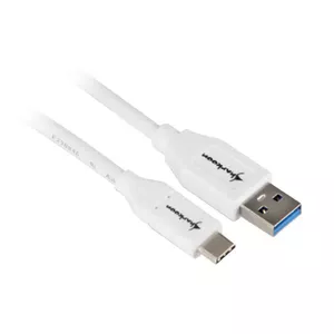 USB 3.1 A to C cable Sharkoon 1 m white