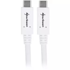 USB Cable Sharkoon 4044951021178 USB 3.2 Gen 1 0.5m White