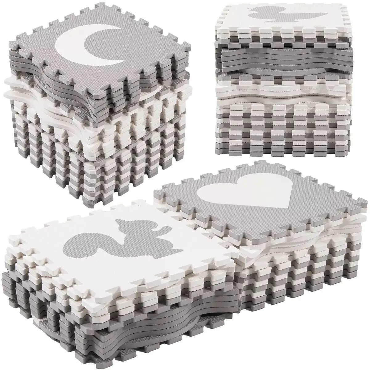 Springos Foam Play Mat Puzzle 150x150 cm Photo 10
