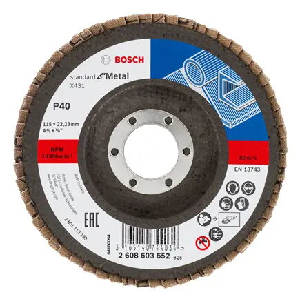 Bosch X431 Slīpēšanas disks metālam ar