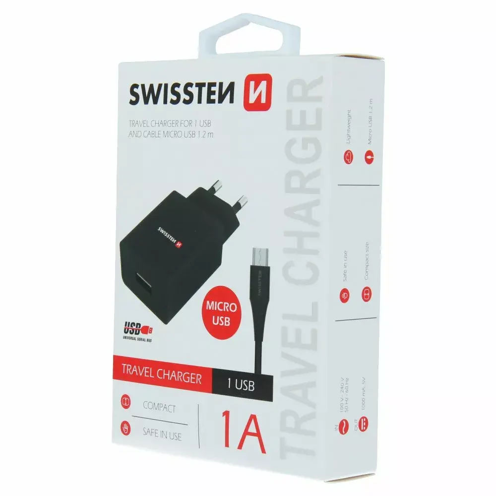 SWISSTEN 22062000 travel charger Smart IC 1A Photo 2
