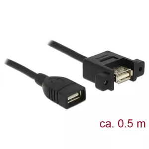 USB cable DeLOCK 85459 USB 2.0 0.5 m Black