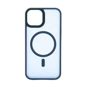 Гибридный чехол Evelatus для iPhone 14 с MagSafe, PC + TPU, синий