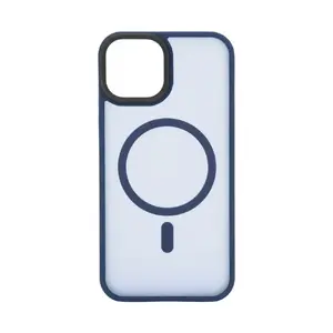 Гибридный чехол Evelatus для iPhone 14 Pro Max с MagSafe PC и TPU синий