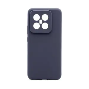 Защитный магнитный чехол из силикона soft-touch Connect для Xiaomi 14 — Midnight Blue