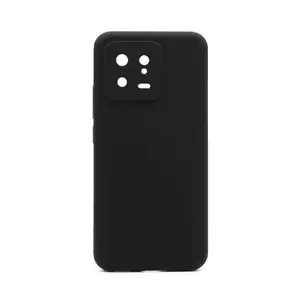 Силиконовый чехол Soft Touch от connect для Xiaomi Redmi 13 — чёрный, тонкая защитная накладка