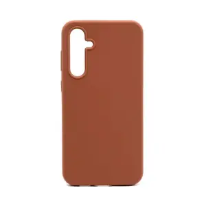 Soft Touch silikona vāciņš Samsung Galaxy S23 FE no connect — Saddle Brown