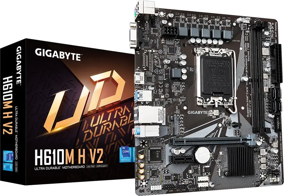 Pamatplate GIGABYTE H610M H V2, Intel