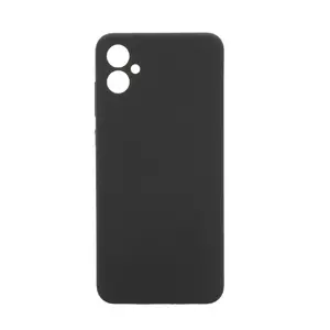 Silīkonā Soft Touch maciņš Evelatus priekš Samsung Galaxy A05 — melns