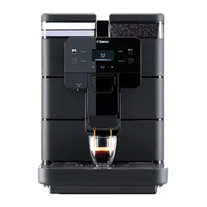 Espresso machine Saeco New Royal Black — 2.5 L water tank, 600 g bean hopper, built-in stainless steel grinder
