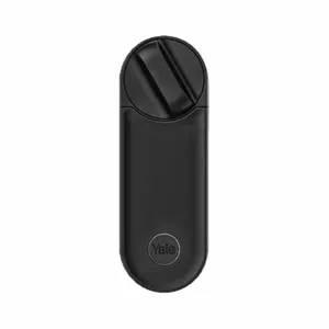 Viedā durvju slēdzene Yale Linus L2 Keyless melna — Bluetooth 5.3, divu joslu Wi‑Fi, USB‑C, 18650 Li‑Ion akumulators