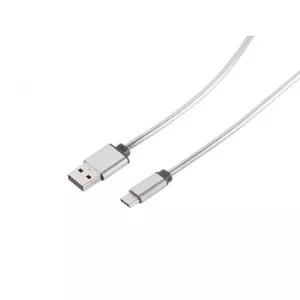 Exertis Connect USB Cable, USB 3.2 Gen 1, USB-C to USB-A, 1 m, Silver
