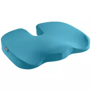 Seat cushion LEITZ Ergo Cosy Blue — universal wedge cushion 355×455×75 mm, removable cover