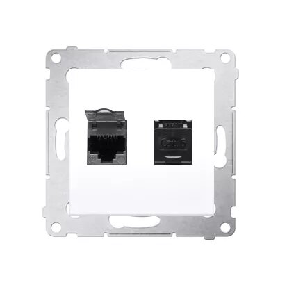 Kontakt-Simon D62.01/11 Kontaktligzda Balta Plastmasa