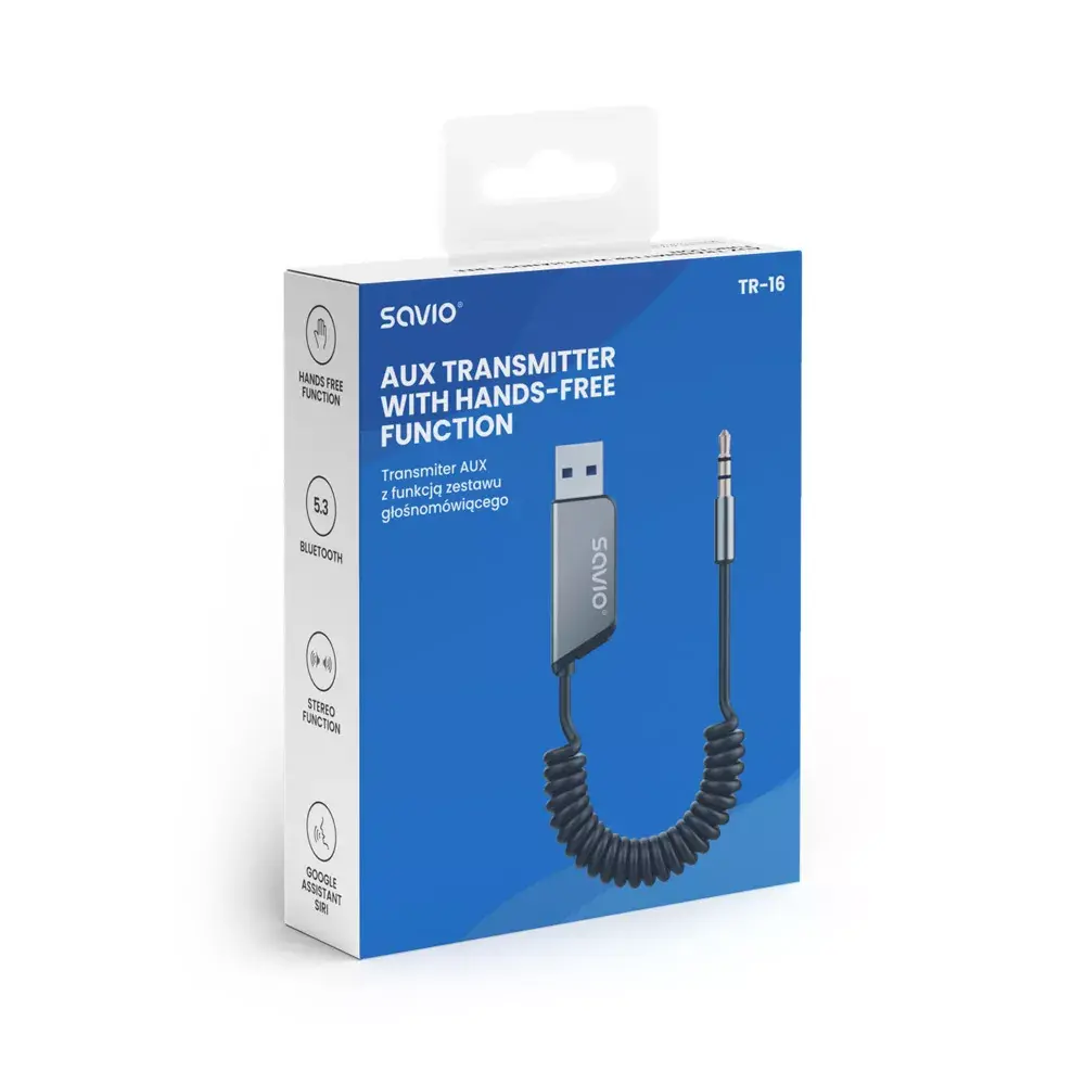 FM‑трансмиттер SAVIO TR-16 Bluetooth для авто Photo 8