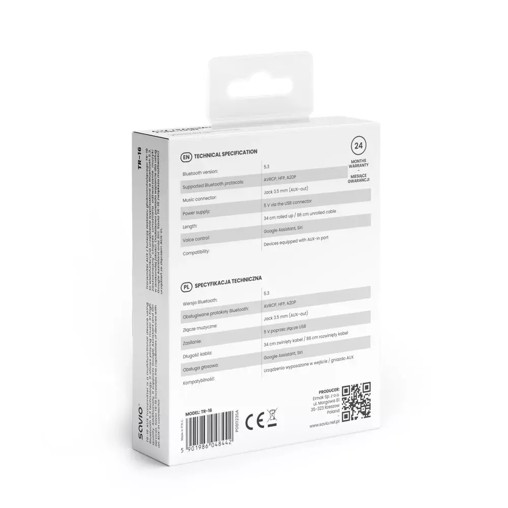 FM‑трансмиттер SAVIO TR-16 Bluetooth для авто Photo 9