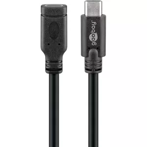 USB-C Extension Cable Goobay 45393 1m Black