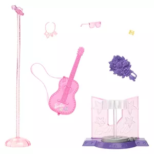 Modeļu lelle MATTEL Barbie 65th Anniversary Pop Star — brunete dziedātāja, 320 mm, 10 aksesuāri