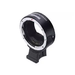 Objektīva adapteris Commlite CM-EF-EOS-R — no Canon EF uz Canon RF, objektīva diametrs 6,5 cm, melns/ sudraba