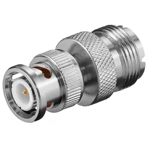 BNC разъем UHF Female Goobay 11351 Золотое покрытие 75 Ом