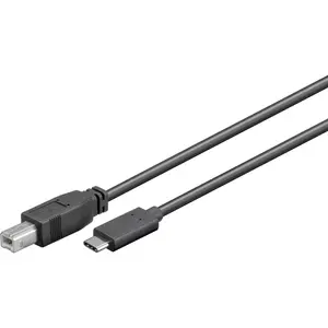 USB 2.0 cable GOOBAY 67985 — 1 m, USB B (male) to USB C (male), black