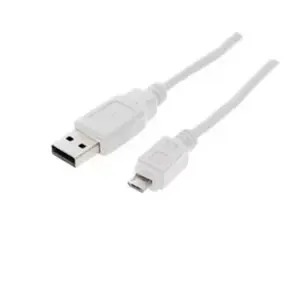 USB Cable ShiverPeaks BS77181-W 1m USB A Micro-USB B White