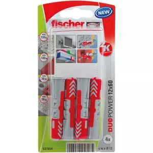 Комплект винтов и дюбелей Fischer 537654 60 мм 4 шт