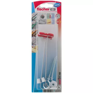 Skrūvju un sienas dībeļu komplekts Fischer 537264 50 mm ģipša kartonam