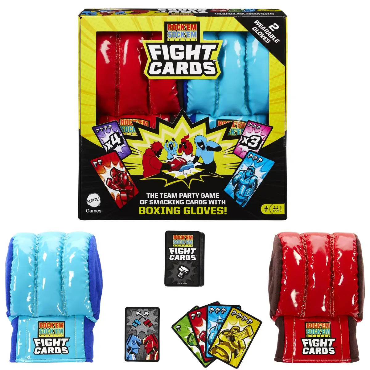 Kāršu spēle MATTEL Rock ‘Em Sock ‘Em Robots Fight Cards Photo 2