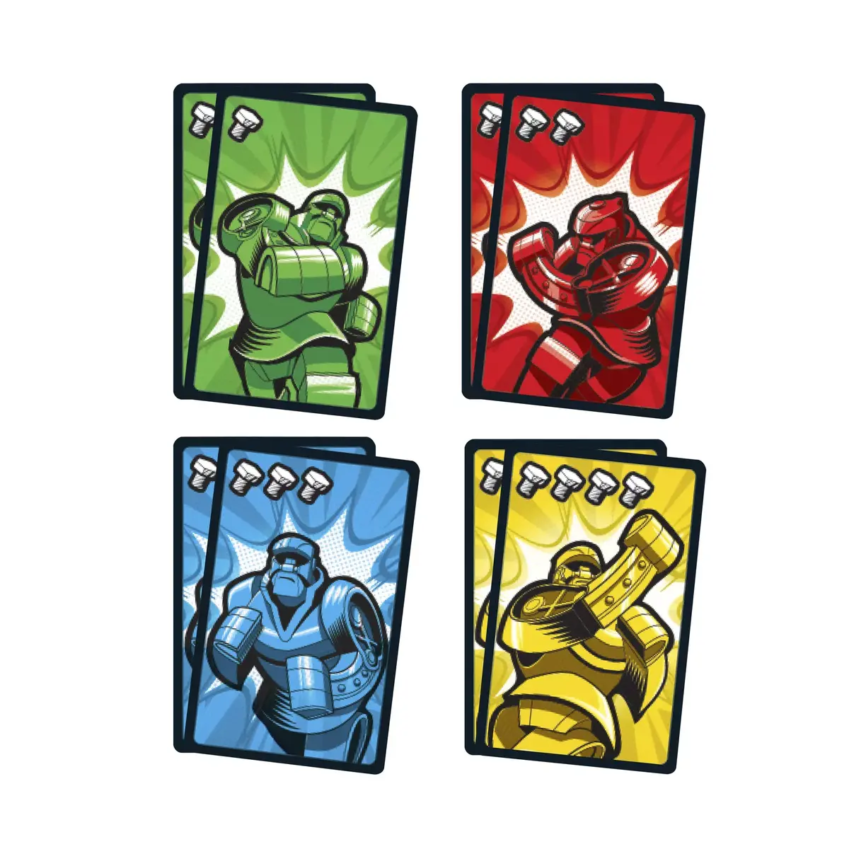 Kāršu spēle MATTEL Rock ‘Em Sock ‘Em Robots Fight Cards Photo 5