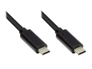 USB кабель Alcasa GC-M0111 USB 3.2 Gen 1 0.2м USB C черный