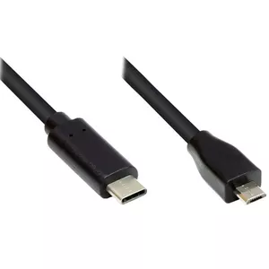 USB кабель Alcasa GC-M0123 2м Micro-USB B USB C черный