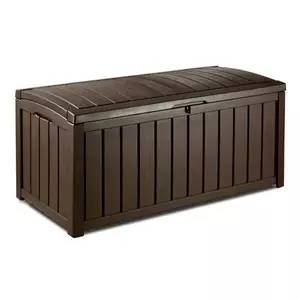 Outdoor table Keter Organiseur Connect — black, acetal material, modular storage surface