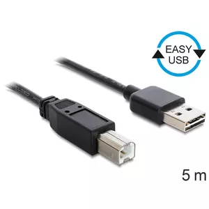 USB Cable DeLOCK 85553 USB 2.0 5m USB A USB B Black