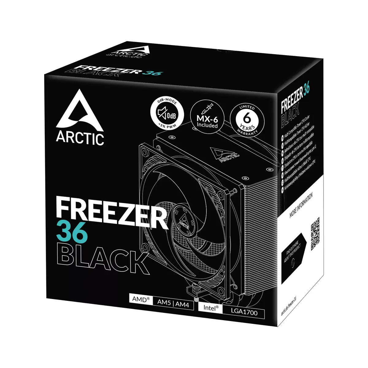 Gaisa dzesētājs ARCTIC Freezer 36 Black Photo 6