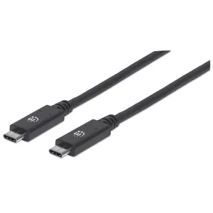 USB-C Cable Manhattan USB31C5C1M 1m Male to Male Black