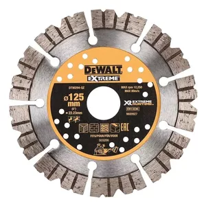 Круг шлифовальный DeWalt 125 x 22 мм Extreme Runtime Diamond Wheel для камня, вогнутый центр