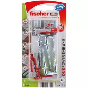 Комплект винтов и дюбелей Fischer 535001 40 мм 4 шт