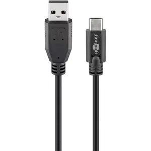 USB 2.0 Cable Goobay USB-C to USB A Black 3m