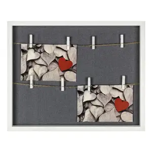 Multi picture frame HAMA Cavo — MDF, white, 365×295 mm