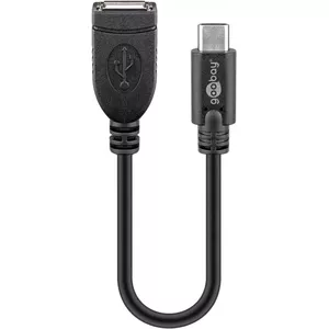 USB-C Extension Cable Goobay 55470 0.2m Black