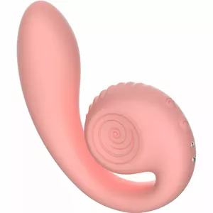 Dual stimulator Snail Vibe GIZI Pink — waterproof, rechargeable