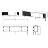 TV skapītis cama meble ABI 4D 2000×380×620 mm Photo 4