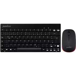 Bezvadu mini tastatūras un peles komplekts, Perixx PERIDUO-712 EN B, melns