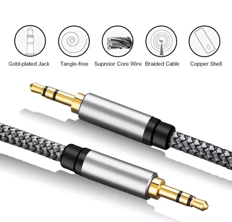 iLike AX1 3.5mm Aux Cable 1m Photo 3