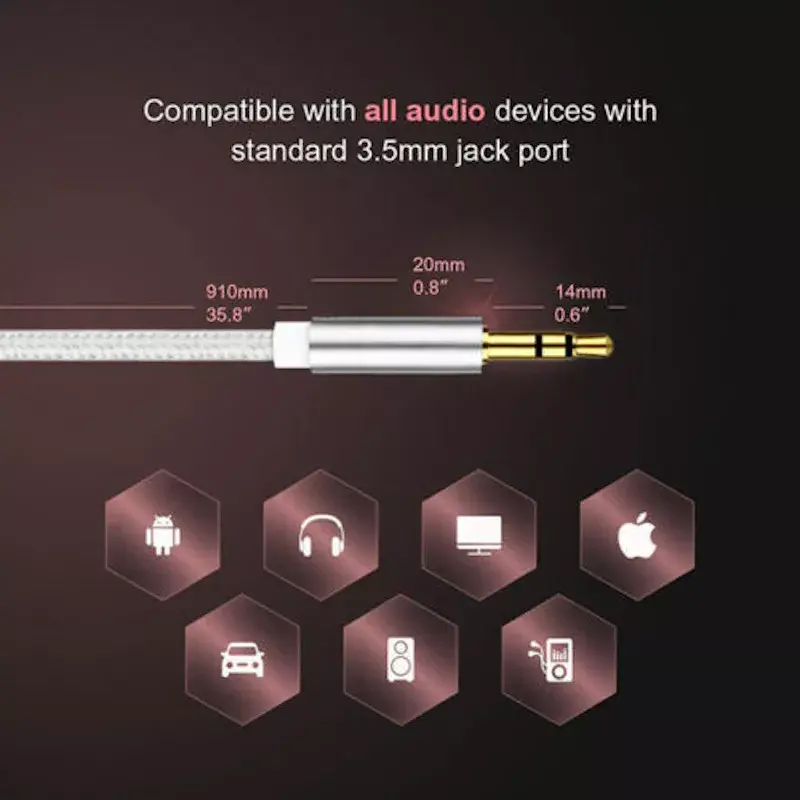 iLike AX1 3.5mm Aux Cable 1m Photo 6