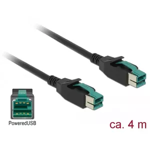 Power cable DeLOCK 85495 Black 4 m PoweredUSB